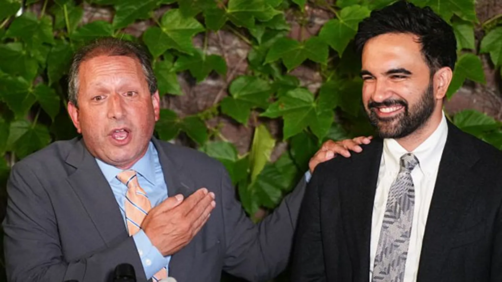 Winning Democratic candidate Brad Lander (left) was backed by New York mayor Zohran Mamdani (right). Getty Images