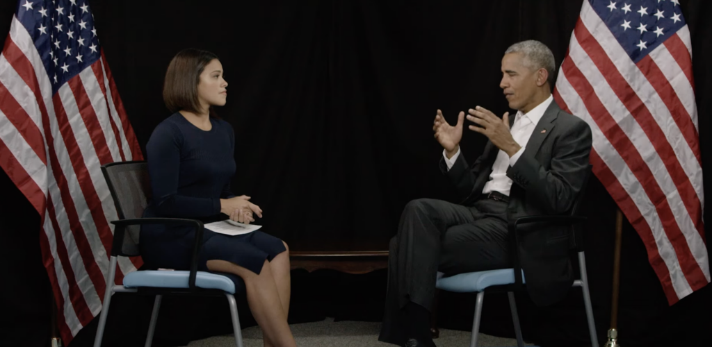 Gina Rodriguez Interviews President Obama - mitú