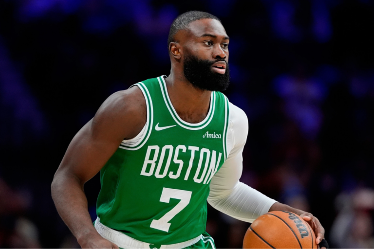 Boston Celtics Jaylen Brown plays during Game 6 in a first-round NBA basketball playoff series Thursday, April 30, 2026, in Philadelphia. (AP Photo/Matt Slocum,File)