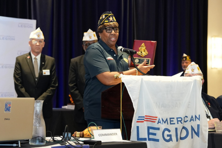 AUSTIN, Texas — Patricia Wimberly of Fred Brock American Legion Post 828 was named Chaplain of the Year during the American Legion Department of Texas’ 107th Annual Convention on July 12, 2026. (Photo by Burrell Parmer, TEXALPA)