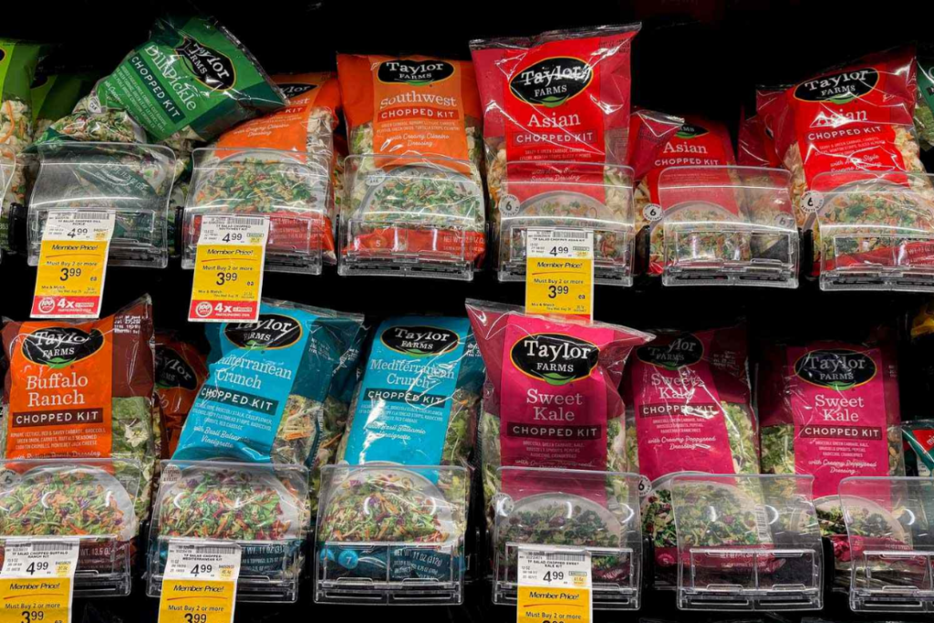 Taylor Farms salad kits. Credit : Justin Sullivan/Getty