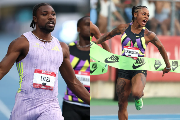 Sha’Carri Richardson and Noah Lyles win U.S. 100-meter titles at the 2026 national championships.