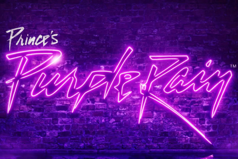 Prince performing “Purple Rain” before the Purple Rain Broadway musical’s scheduled 2027 debut.' Prince's Purple Rain' musical art. Courtesy Polk & Co.