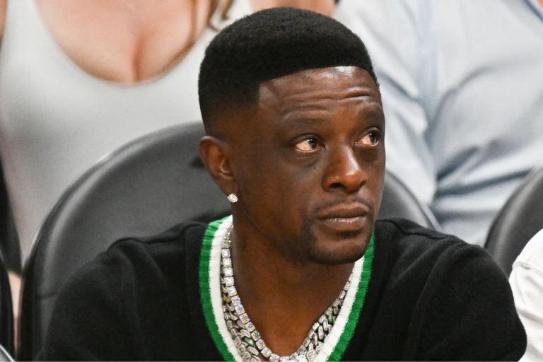 Rapper Boosie Badazz attends the game between the Portland Trail Blazers and the Atlanta Hawks at State Farm Arena on April 01, 2025 in Atlanta, Georgia. Paras Griffin/Getty Images