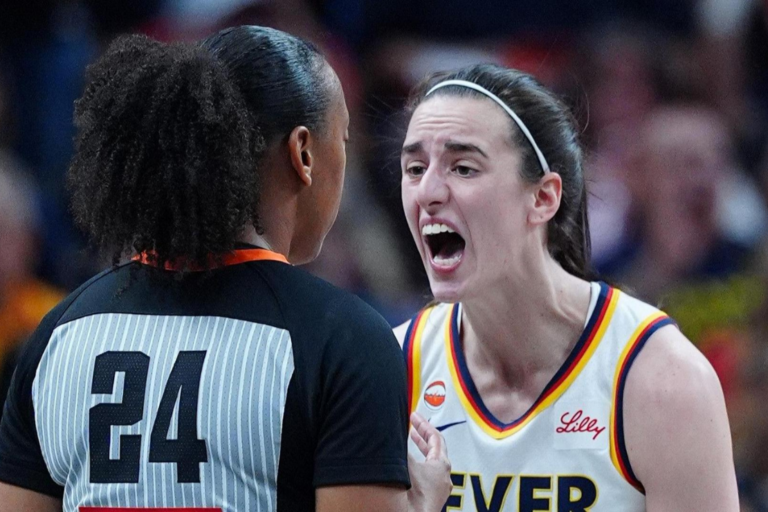 Indiana Fever guard Caitlin Clark yelled in the face of referee Gerda Gatling after decisions went against her team in a 88-75 defeat by the Golden State Valkyries in the WNBA.