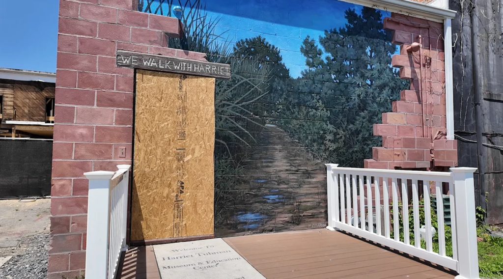 Call for help at Harriet Tubman Museum after break-in over the weekend. WBOC