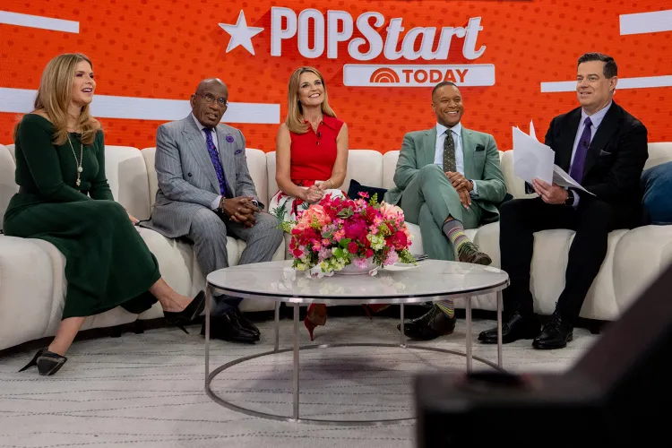 Jenna Bush Hager, Al Roker, Savannah Guthrie, Craig Melvin and Carson Daly on ‘Today’ show on April 3, 2025.
Credit : Nathan Congleton/NBC via Getty
