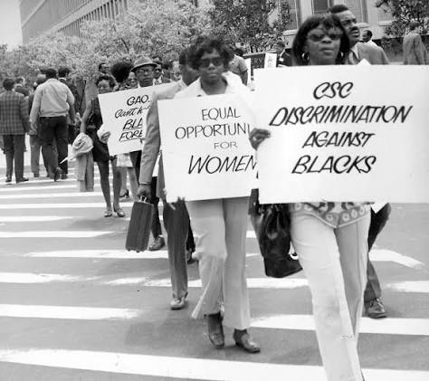 The EEOC was established by Title VII of the Civil Rights Act of 1964 to address entrenched discrimination in employment. Afro American Newspapers/Gado/Getty Images