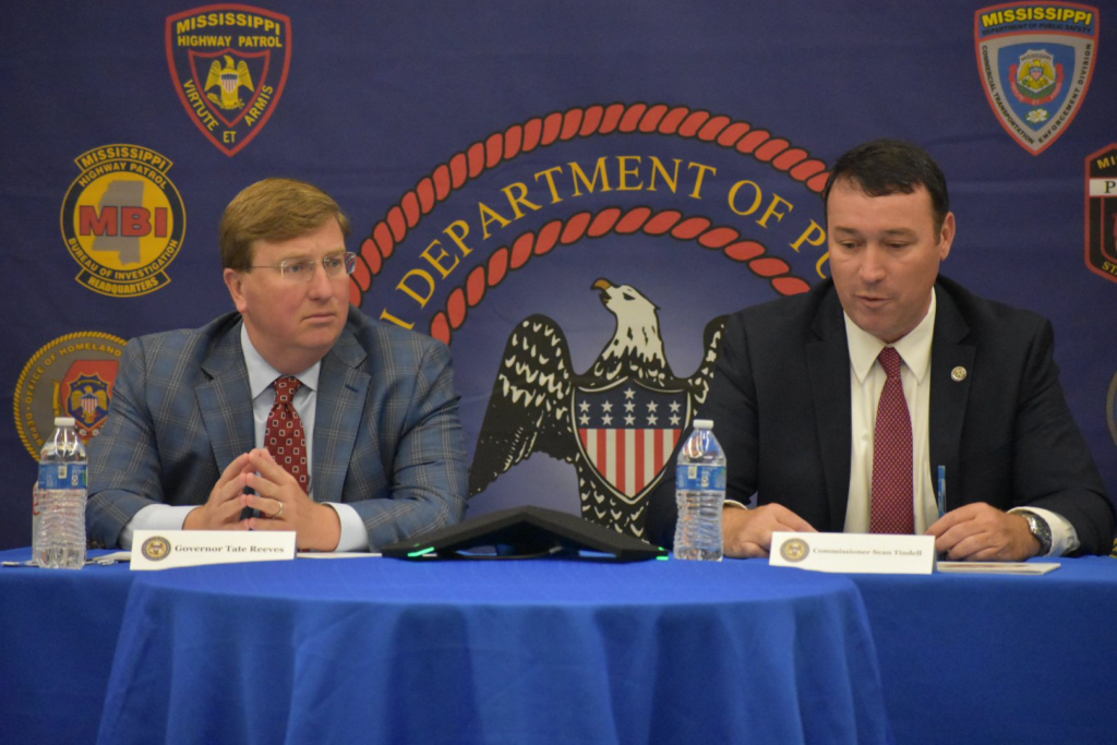 Governor Reeves, DPS Commissioner Tindell. Magnolia Tribune