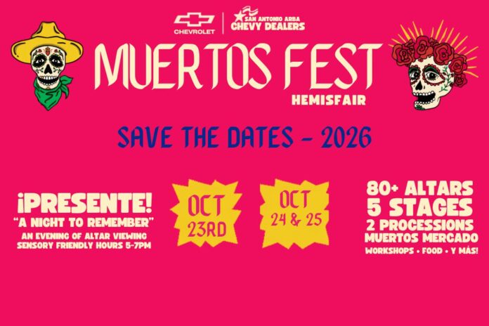 Applications are now open for altar creators and procession participants for the 2026 Muertos Fest at Hemisfair. Apply before spaces fill.