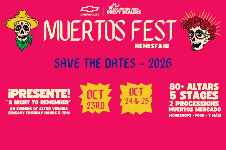 Applications are now open for altar creators and procession participants for the 2026 Muertos Fest at Hemisfair. Apply before spaces fill.