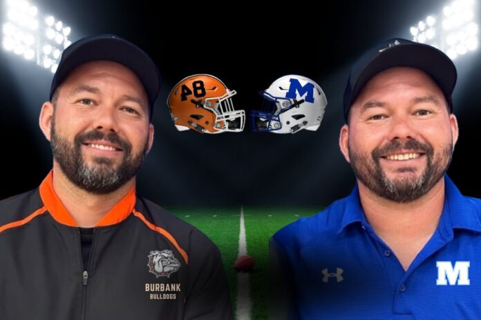 Twin brothers Mitchell and Jordan Ricker face off as head coaches when Burbank plays MacArthur Aug. 27 at Alamo Stadium.