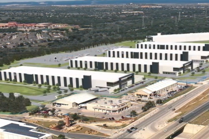 A large-scale Stream data center development is shown near San Antonio as city leaders consider new zoning restrictions, including proposed setbacks from neighborhoods, schools and other sensitive areas.