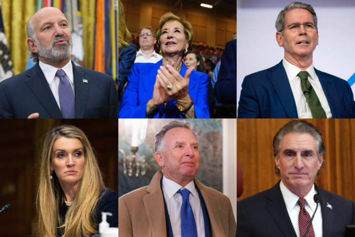 Commerce Secretary Howard Lutnick, Small Business Administration Administrator Kelly Loeffler, Education Secretary Linda McMahon and Treasury Secretary Scott Bessent are among the ultrawealthy officials serving in President Donald Trump’s second administration.