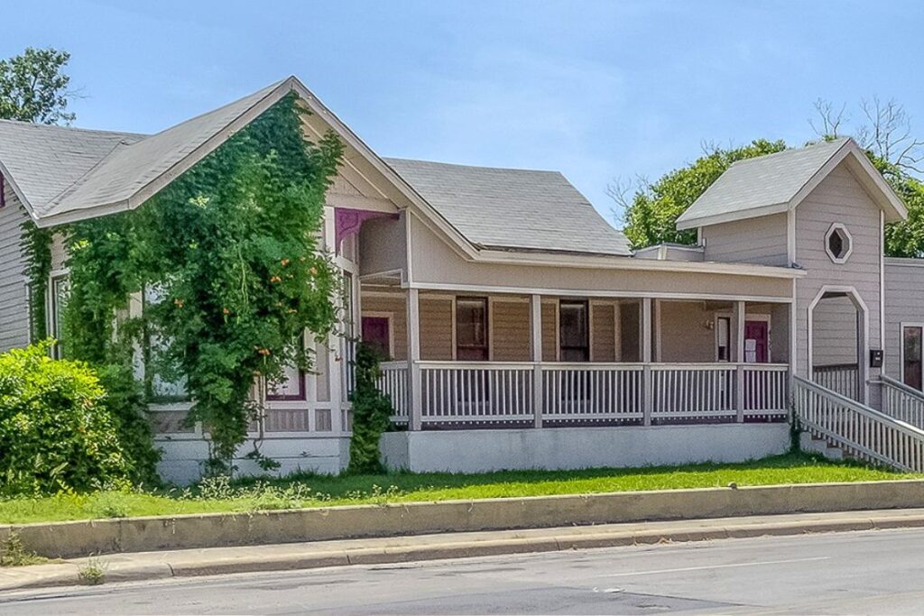 The historic Sutton family residence at 430 N. Cherry Street now houses Hope House Ministries, a nonprofit organization that supports families facing crisis. Credit: TCLF