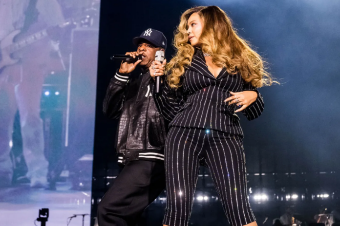 Jay-Z and Beyoncé at Yankee Stadium. SACHA LECCA for Rolling Stone