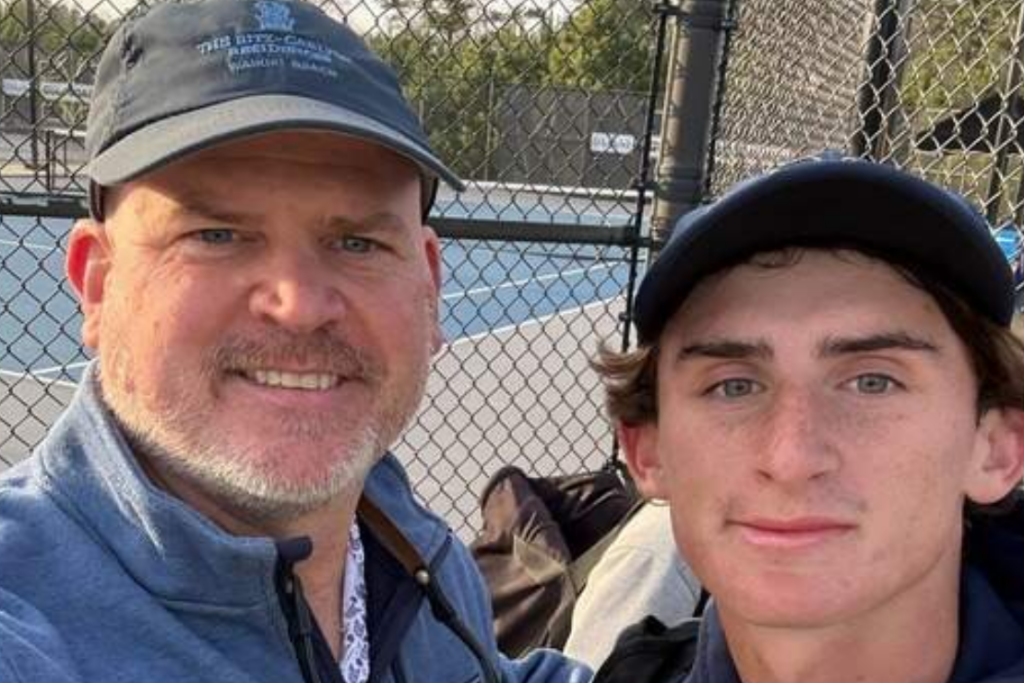 Dr. Benjamin Hudson, father of Warren Hudson, pictured with his son. Hudson has spoken publicly as scrutiny surrounding the Nolan Wells case has intensified. Sun Herald