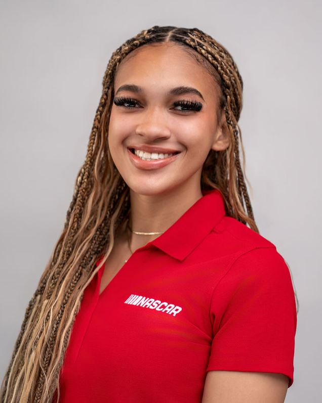 Camilla Wilkins-Bowens, a Louisiana State University student participating in the NASCAR NEXT Internship Program.
