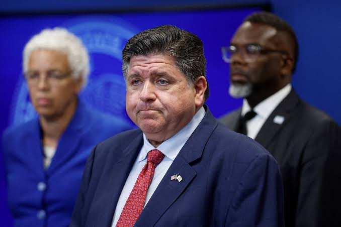 Illinois Gov. JB Pritzker speaks during a press conference, Sept. 2, 2025, in Chicago.
Kamil Krzaczynski/AFP via Getty Images