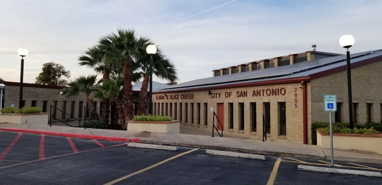 The Claude Black Community Center on East Commerce Street serves as a longtime gathering place and resource hub for residents across San Antonio’s East Side.